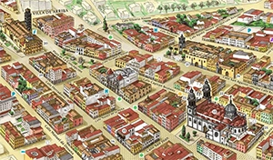 map historica de La Laguna