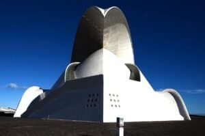 calatrava, auditorium di tenerife, tenerife, architettura, avanguardistico, frontale, simmetrico