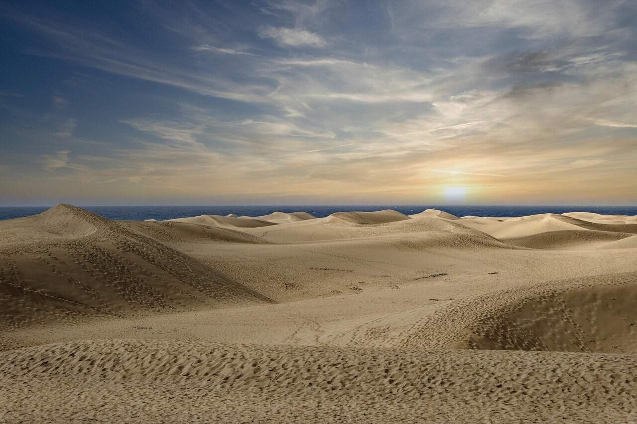 landscape, sand dunes, desert, sand, canary islands, maspalomas, spain, vacations, nature, warmth, relax, recreation, gran canaria, ocean, maspalomas, maspalomas, gran canaria, gran canaria, gran canaria, gran canaria, gran canaria