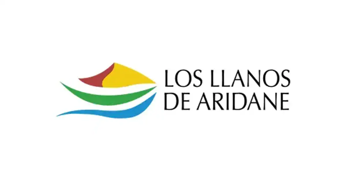 Logo "Los Llanos de Aridane" con colores vibrantes, representando la riqueza natural del área.