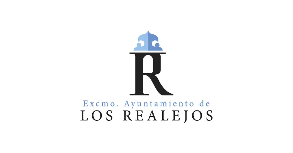 Logotipo del Ayuntamiento de Los Realejos, con una "R" decorada y la denominación municipal.