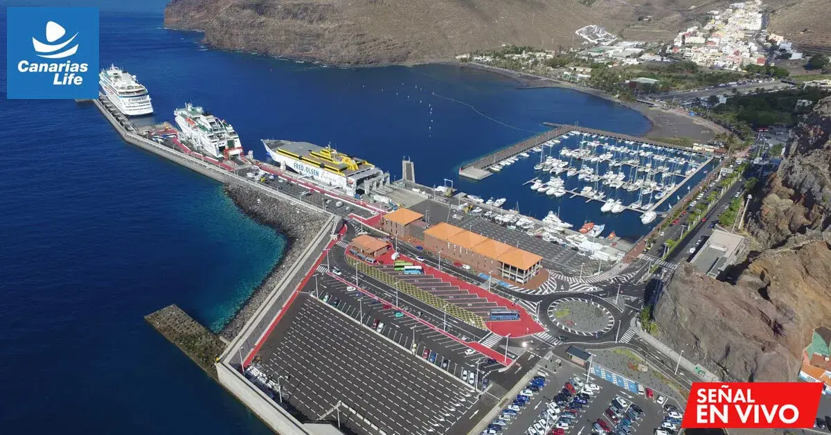 Puerto deportivo y muelle en Canarias, webcams en vivo Puerto Rico, Gran Canaria.