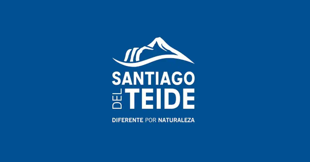 Logo Santiago del Teide, montaña y naturaleza.