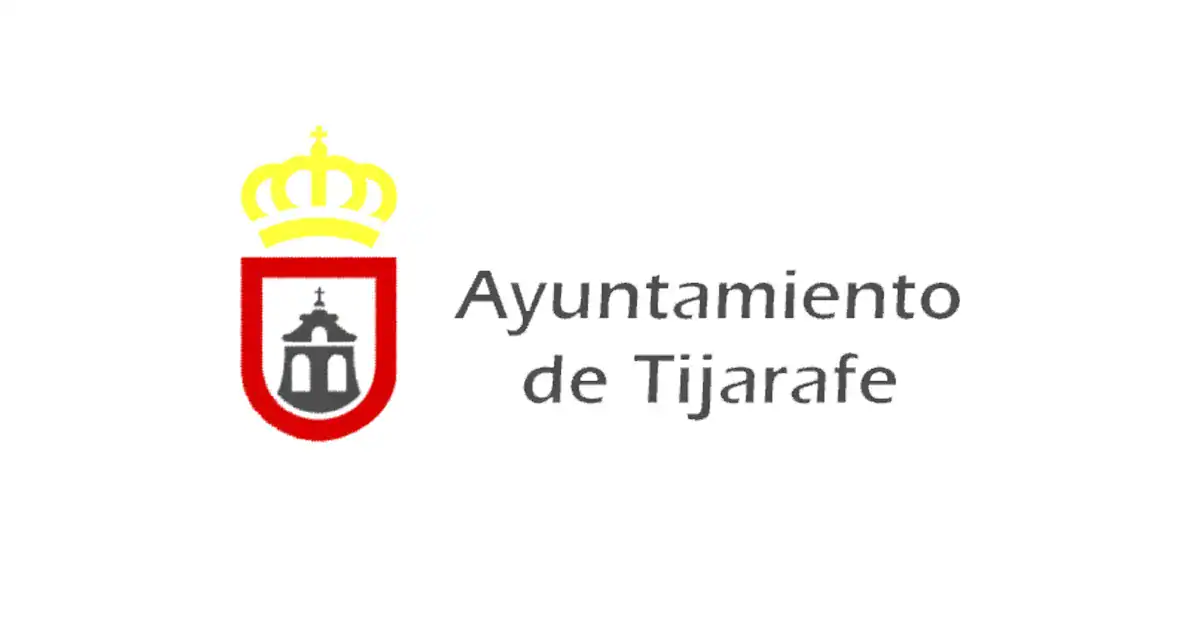 Logotipo del Ayuntamiento de Tijarafe, con corona y escudo; simbolizando autoridad local.