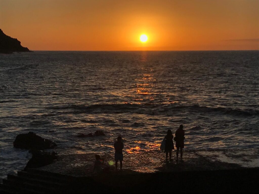 La Fajana Barlovento La Palma cascada piscina infantil atardecer