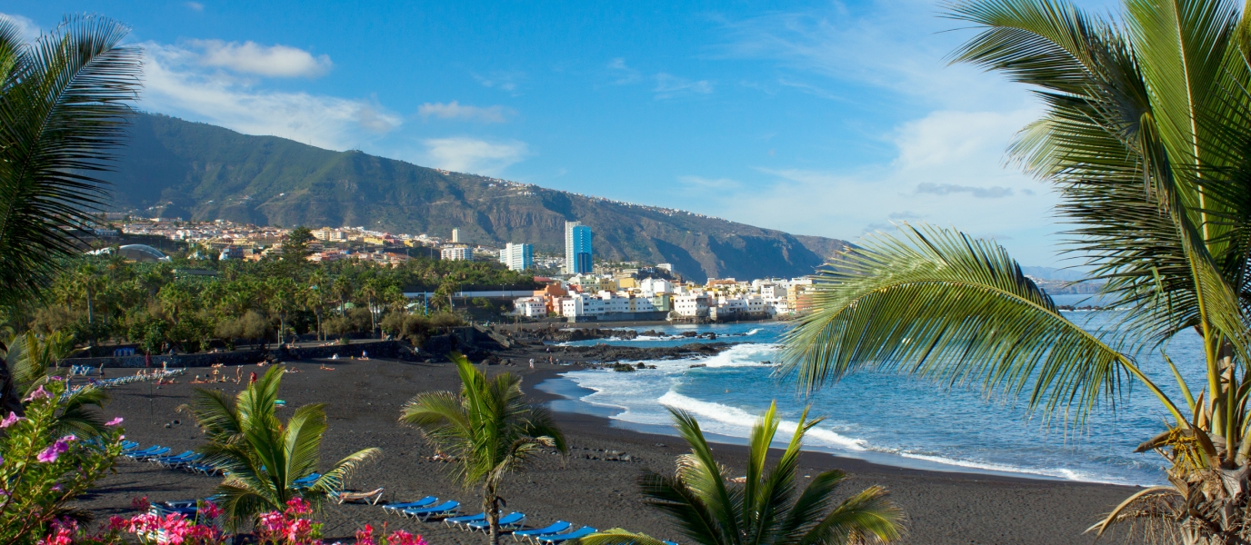 Playa Jardín en Puerto de la Cruz, Tenerife, diseñada por César Manrique