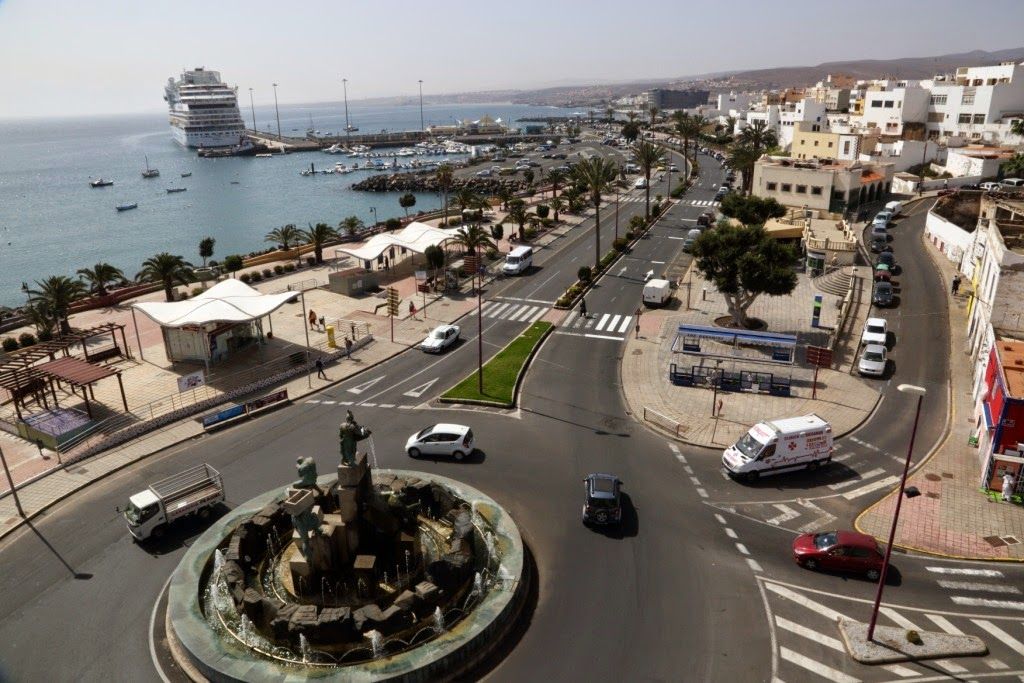 Paseo marítimo de Puerto del Rosario, capital de Fuerteventura