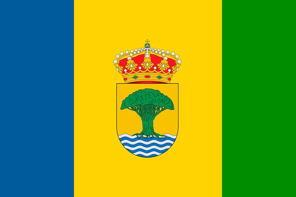 Bandera del municipio de Alajeró, La Gomera