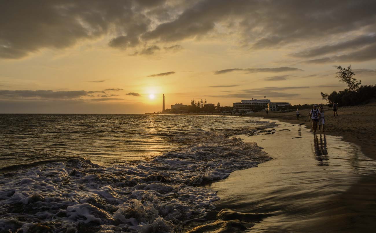 Dunas de Maspalomas y Faro en San Bartolomé de Tirajana, Gran Canaria