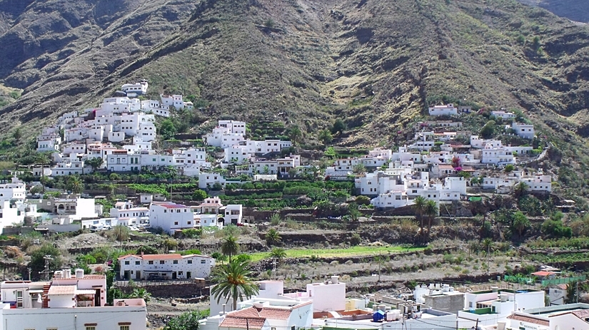 Agaete Gran Canaria, vista del municipio y el valle