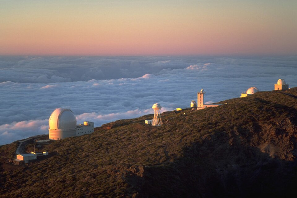 Garafía La Palma, telescopios del Observatorio Astrofísico del Roque de los Muchachos