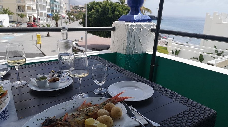 terraza con vista en Puerto Naos
