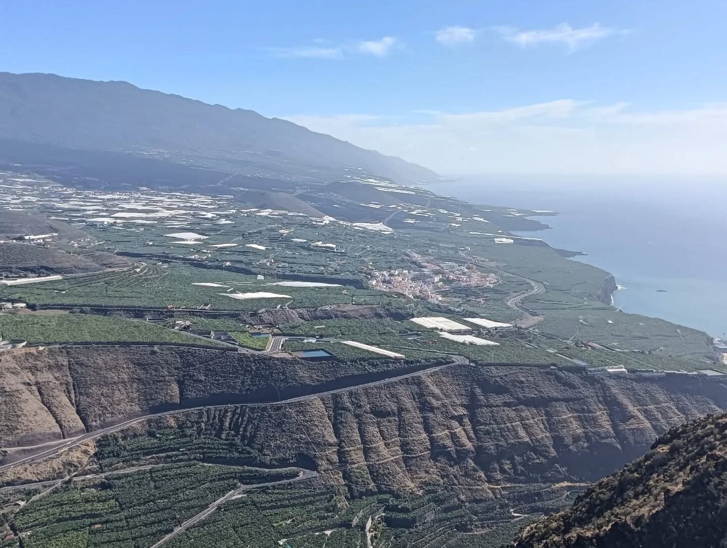 Mirador El Time en Tijarafe, La Palma, con vistas al Barranco de las Angustias y el Atlántico