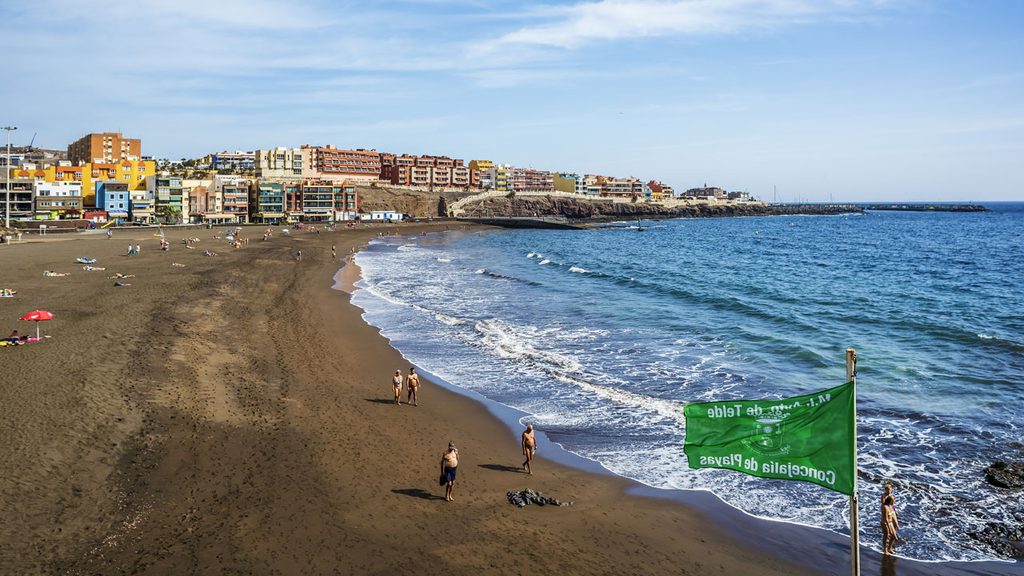 playa Melenara Telde Gran Canaria mar Atlántico